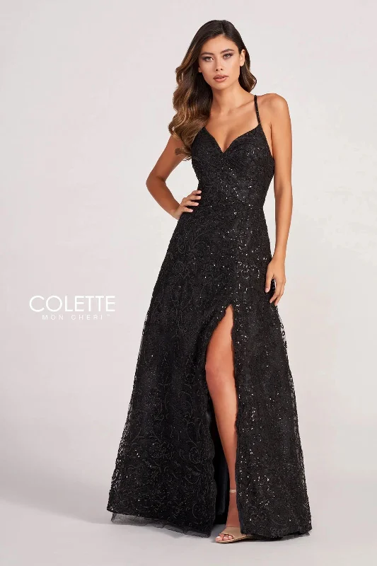 Colette CL2028 Long Formal Beaded Prom Dress