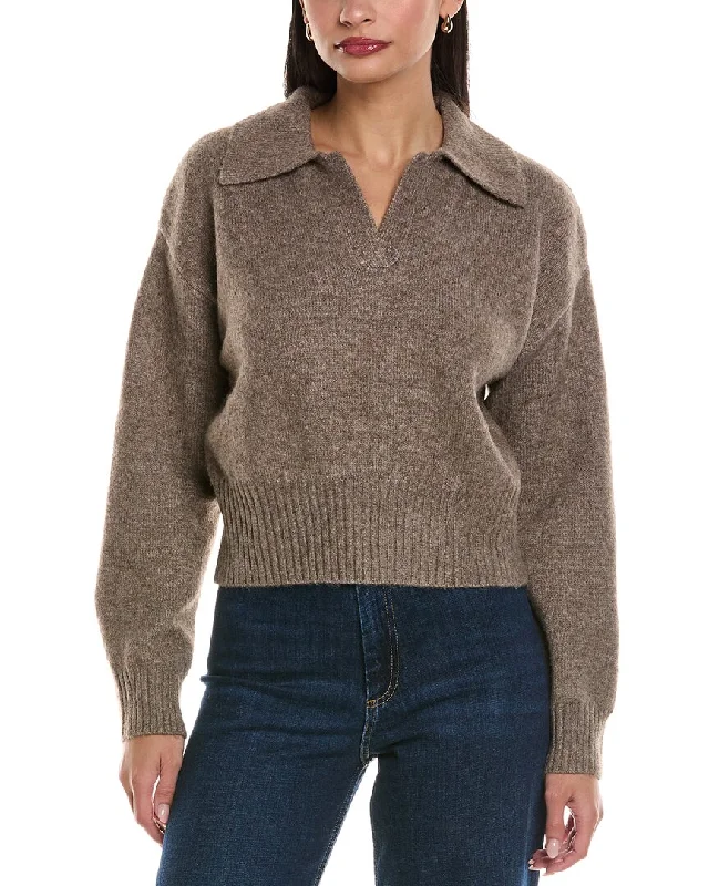 ANNA KAY Mandarine Cashmere-Blend Polo Sweater