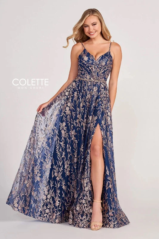 Colette CL2022 Prom Long Formal Glitter Dress