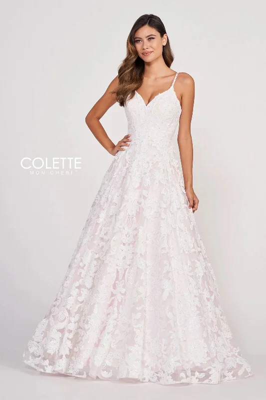 Colette CL2008 Long Sequin Prom Formal Ball Gown