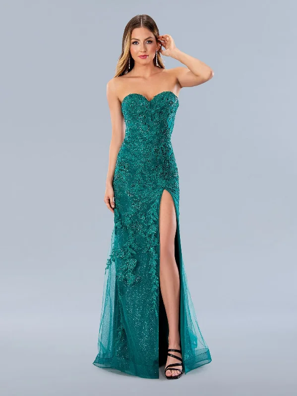 Stella Couture 24183 Long Formal Beaded Prom Glitter Dress