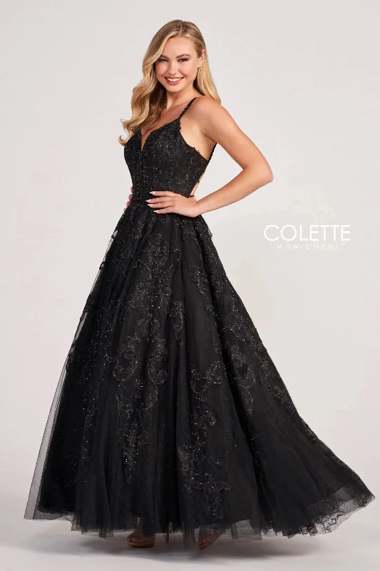 Colette CL2026 Long Formal Applique Prom Ball Gown