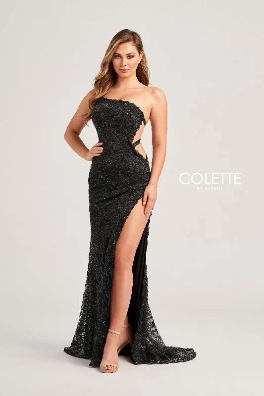 Colette CL5198 Cut Out Long Formal Prom Dress