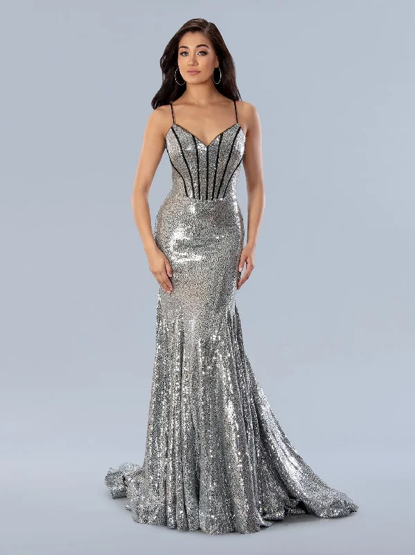 Stella Couture 24202 Long Formal Sequin Prom Dress