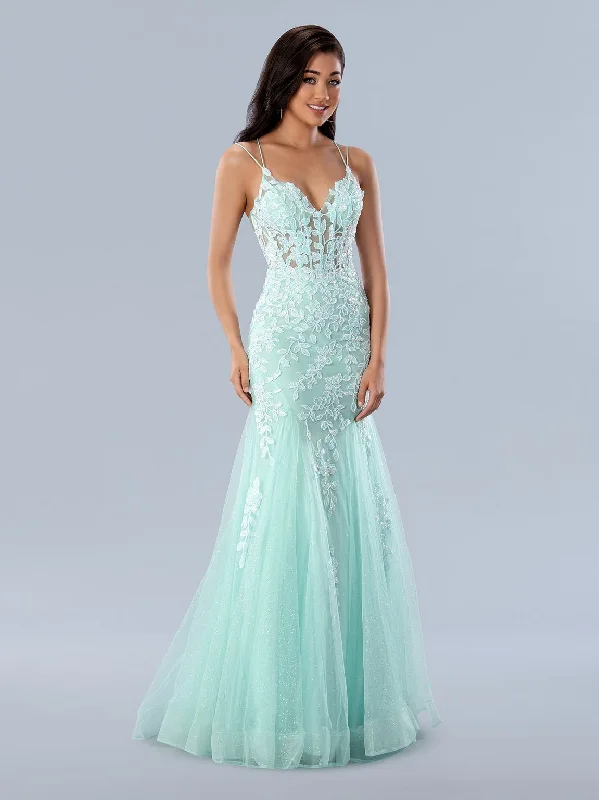 Stella Couture 24229 Long Formal Prom Glitter Dress