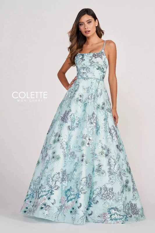 Colette CL2011 Long Prom Sequin Formal Ball Gown