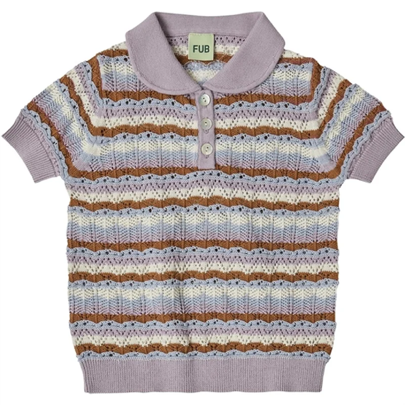 FUB Heather Pointelle Polo