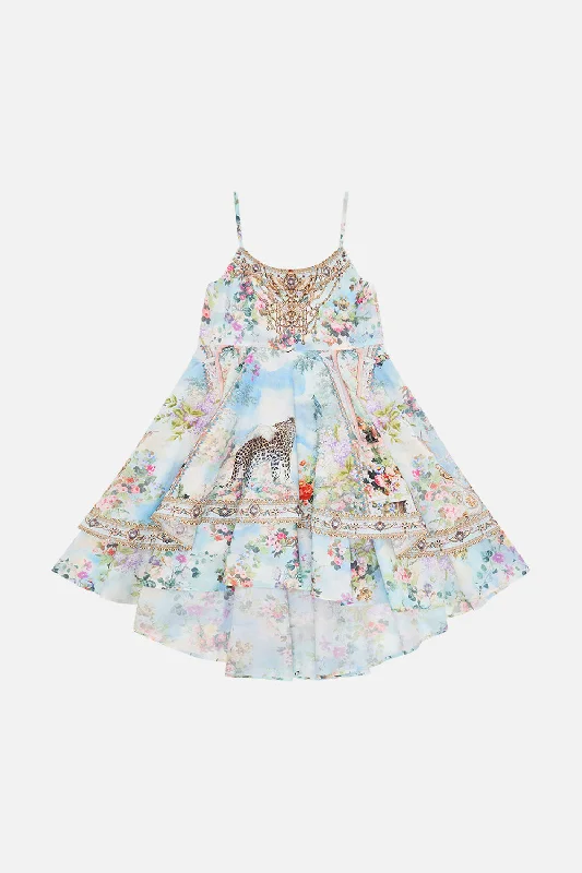 KIDS ROUND NECK TIERED DRESS 4-10 WE ALWAYS HAVE ALEXANDRIA