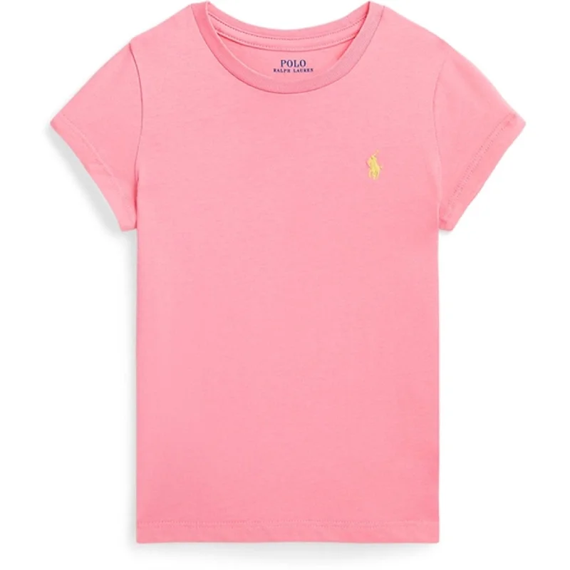 Polo Ralph Lauren Girl T-Shirt Florida Pink Oasis Yellow