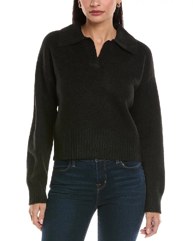 ANNA KAY Mandarine Cashmere-Blend Polo Sweater