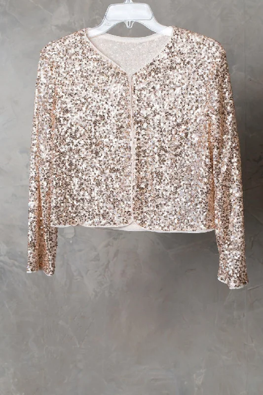 Rose Gold 1 Formal Sequins Bolero Evening Jacket Sale