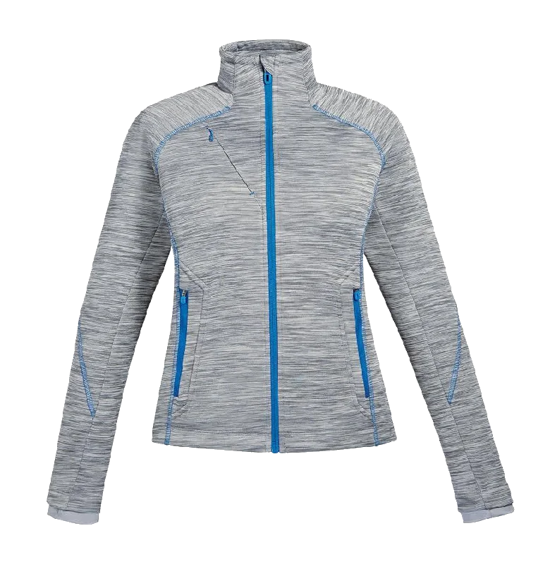 78697 Ladies Sport Red Flux Melange Bonded Fleece Jacket