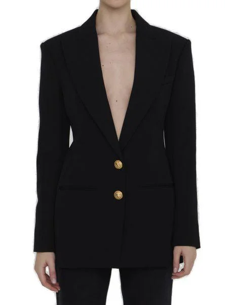 BALMAIN Elegant Double-Breasted Wool Jacket