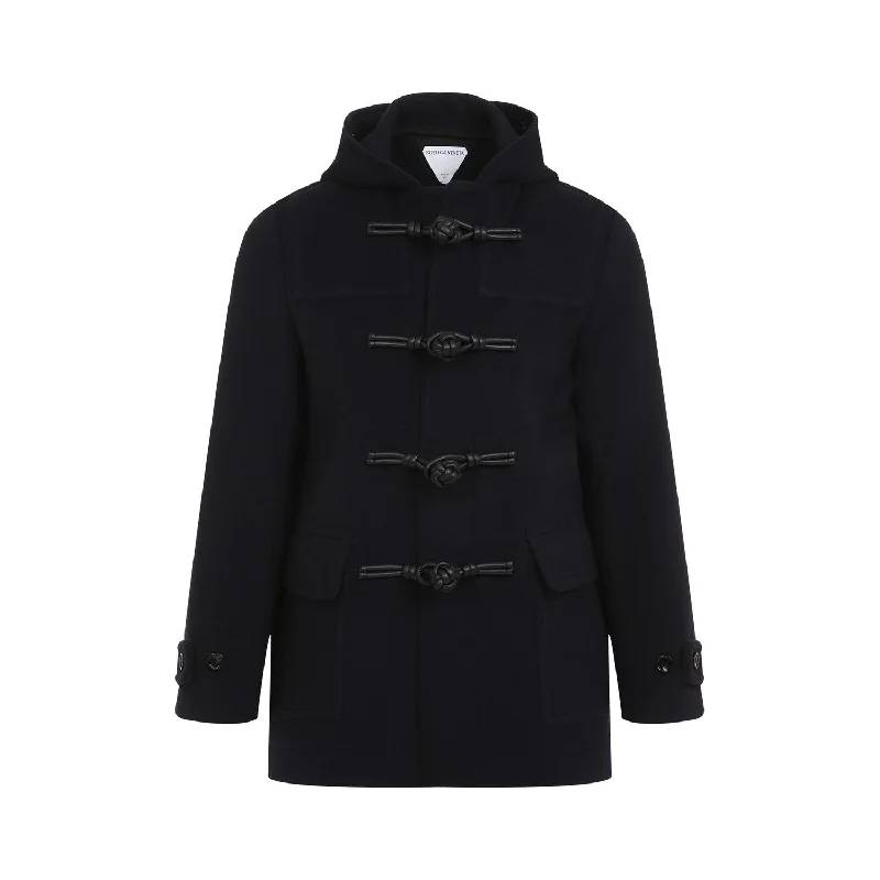 BOTTEGA VENETA Elegant Wool Duffle Jacket