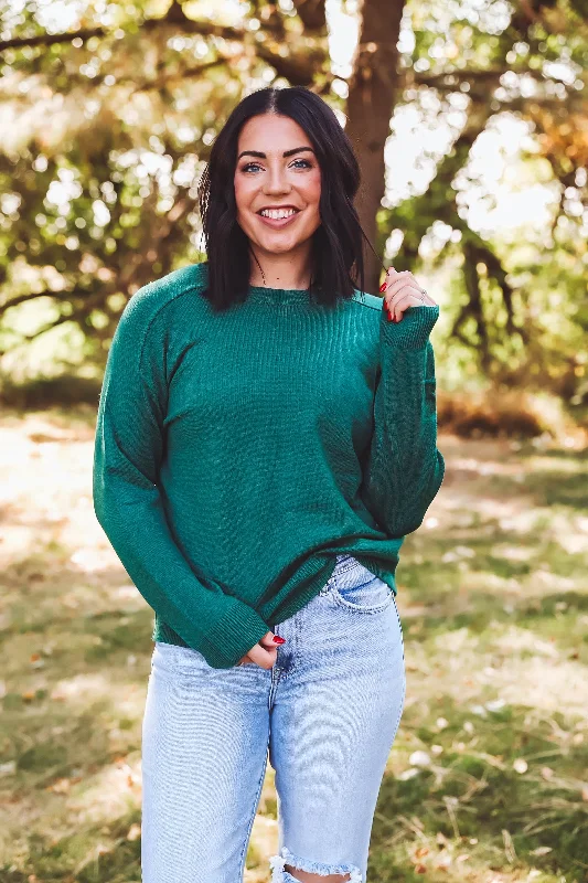 Lainey Sweater-Dark Green