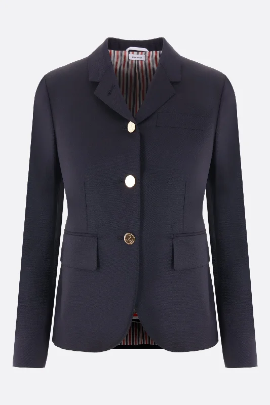 single-breasted wool jacket