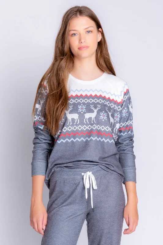 Women's Long Sleeve Family Fairisle Top