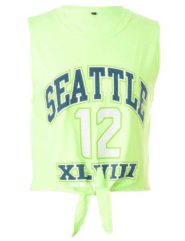 Label Sasha Tie Front Sports Vest