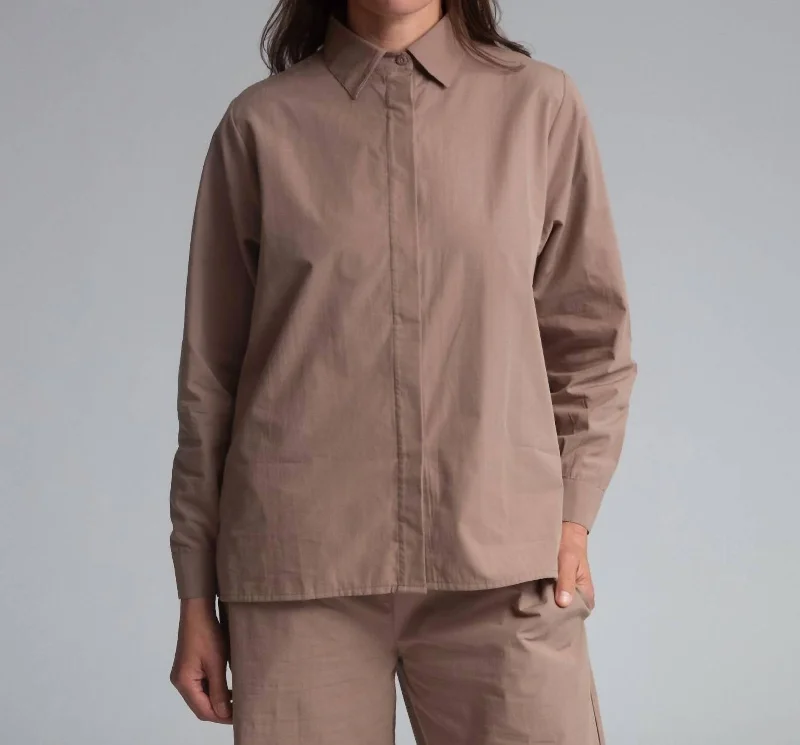 Celia Jane Shirt In Mocha