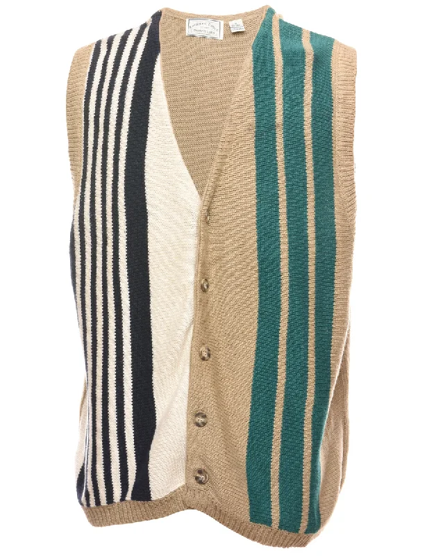 Striped Vest - M