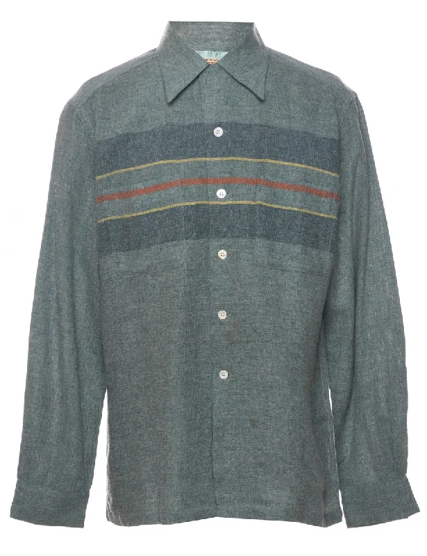 Vintage Striped Classic Shirt - M