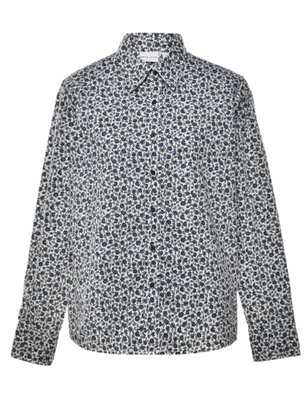 White Stag Floral Shirt - L