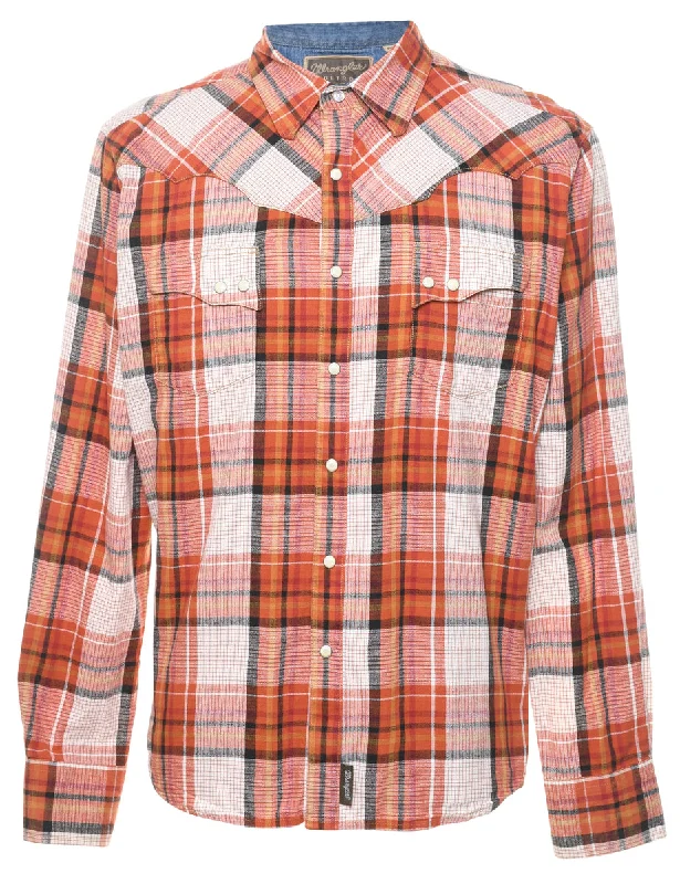 Wrangler Checked Western Shirt - L