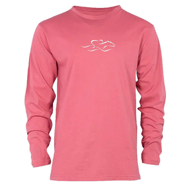 Pigment Dyed Long Sleeve Cotton Jersey T Shirt - Nantucket Red