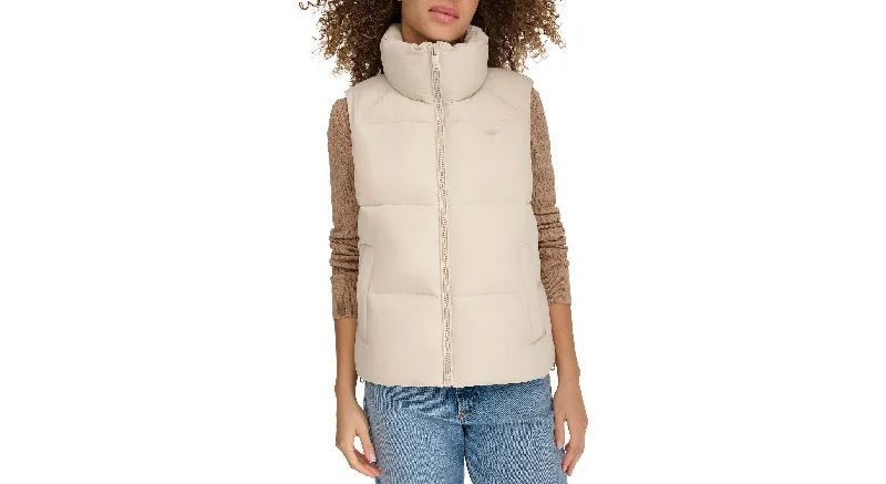 Hooded Matte Bubble Puffer Vest