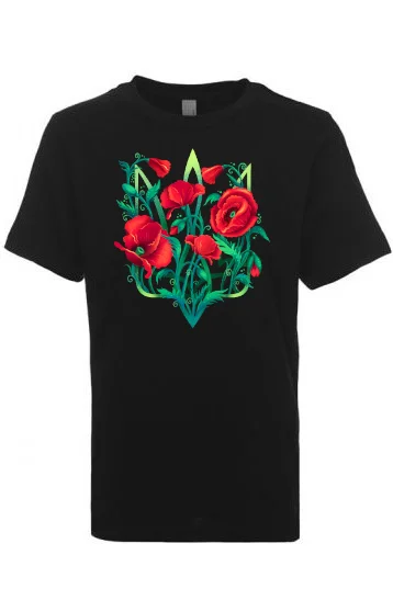 Kid's t-shirt "Poppy Tryzub"