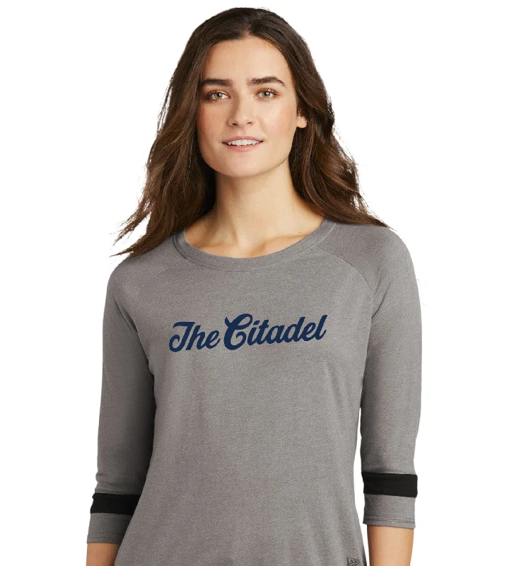 The Citadel New Era ® Ladies Tri-Blend 3/4-Sleeve Tee