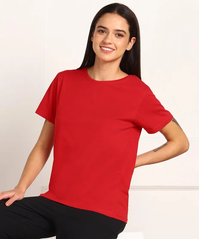 Young Trendz Womens Regular Fit Solid Tshirt