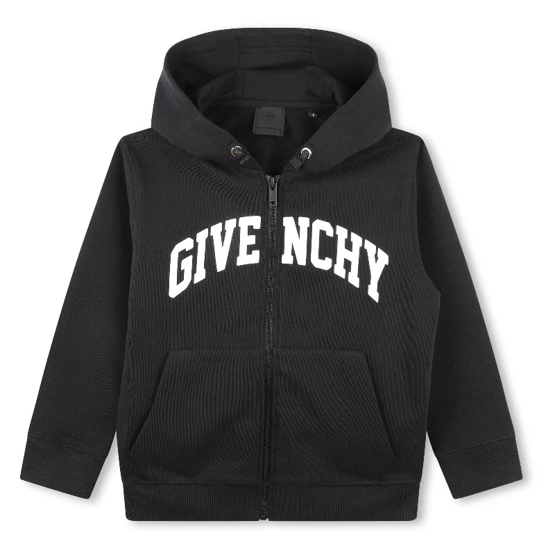 Black Logo Hooded Sweatshirt