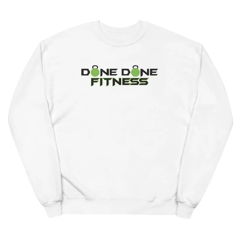 Logo White Unisex fleece sweatshirt