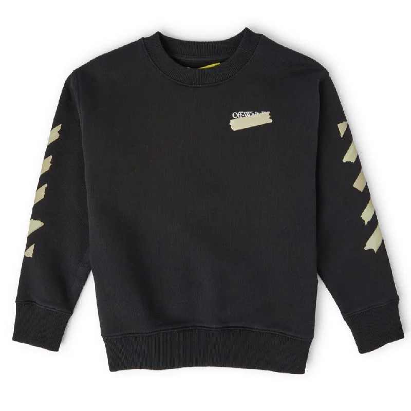 Black Cotton Sweatshirt